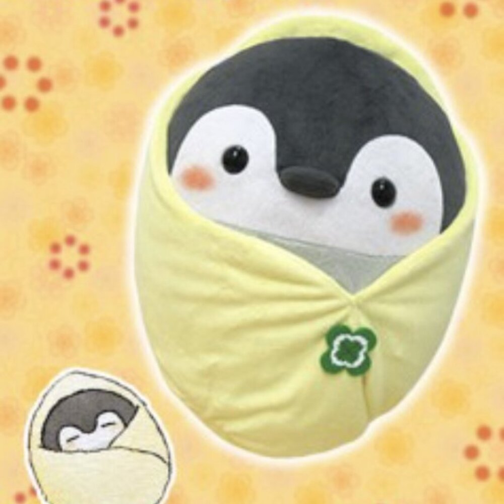 New Koupen-chan Big Penguin Wrap in Blanket Plush Japan Toreba Exclusive 35cm